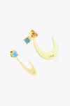 Zircon 925 Sterling Silver Earrings Earrings - Tophatter Daily Deals