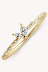 Zircon 925 Sterling Silver Ring Rings - Tophatter Daily Deals