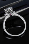 1 Carat Moissanite 925 Sterling Silver Ring Moissanite - Tophatter Daily Deals