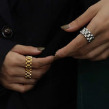 Plated Titanium Steel Ring Rings - Tophatter Daily Deals