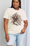 Simply Love Full Size Cowboy Boots Flower Graphic Cotton Tee - Tophatter Daily Deals