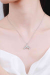 Moissanite Fishtail Pendant 925 Sterling Silver Necklace Moissanite - Tophatter Daily Deals