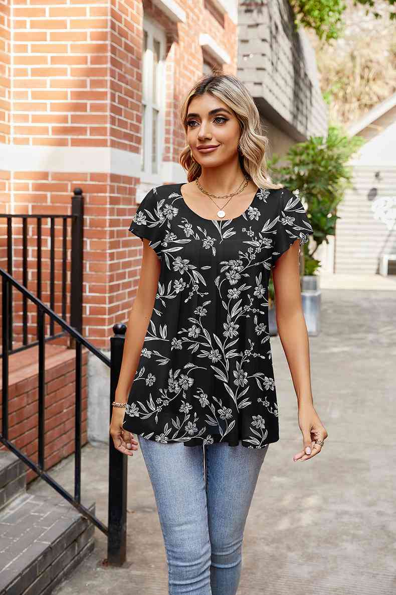 Round Neck Short Sleeve Tee Women's T-Shirts - Tophatter Daily Deals