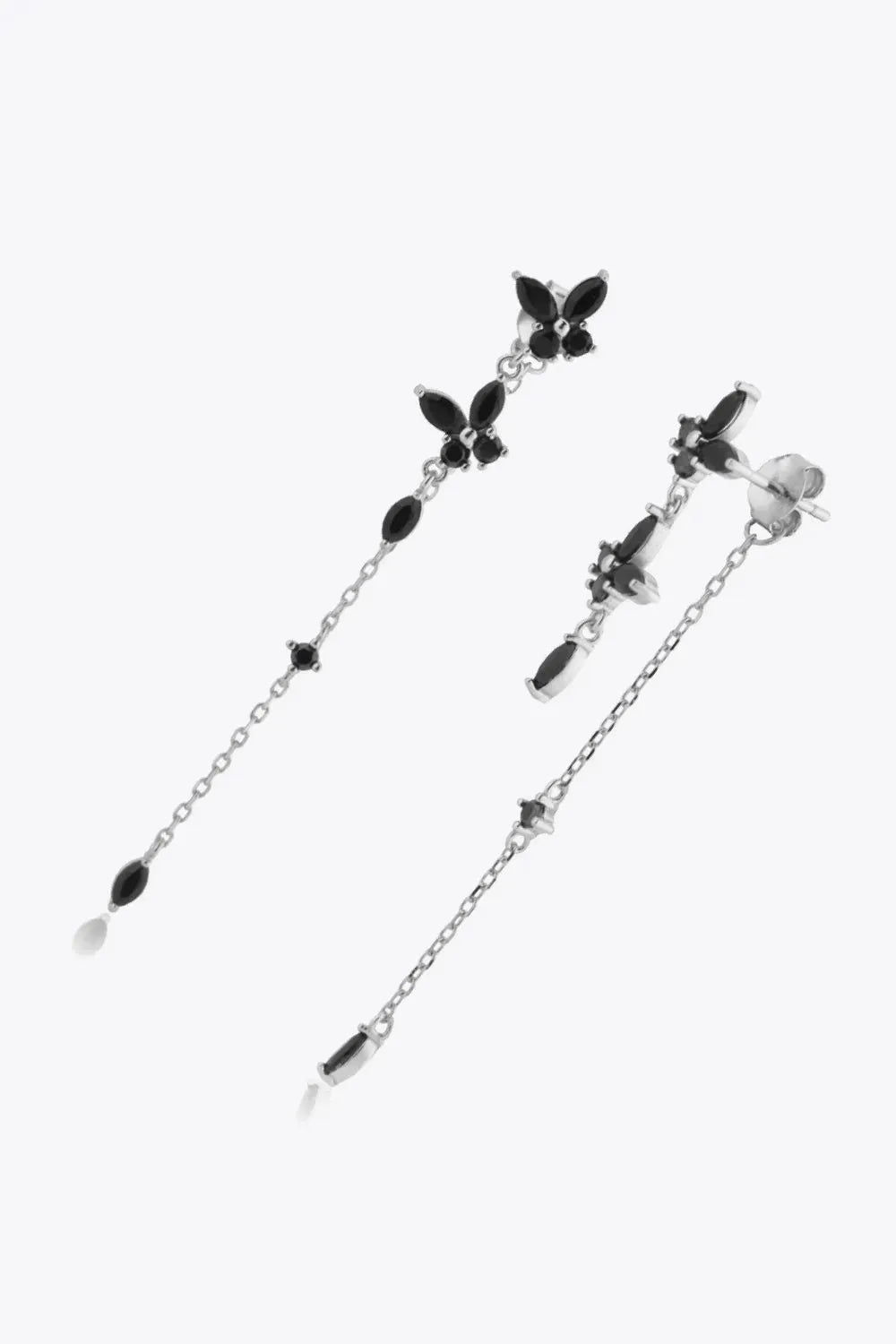 Inlaid Zircon 925 Sterling Silver Earrings Earrings - Tophatter Daily Deals