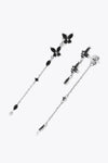 Inlaid Zircon 925 Sterling Silver Earrings Earrings - Tophatter Daily Deals