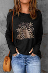 Christmas Tree Graphic Long Sleeve T-Shirt Women's T-Shirts - Tophatter Daily Deals