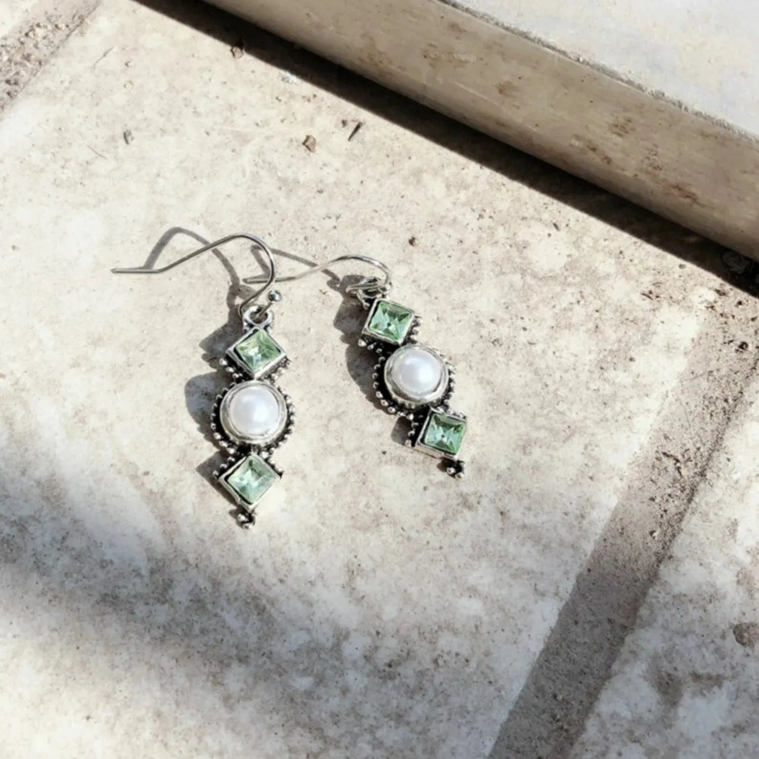 Rhinestone Alloy Dangle Earrings Earrings - Tophatter Daily Deals
