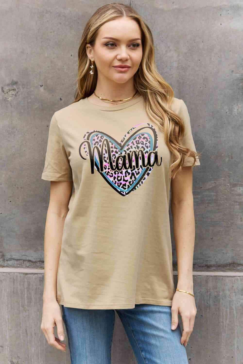 Simply Love Full Size MAMA Graphic Cotton Tee Women's T-Shirts - Tophatter Daily Deals