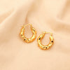 Gold-Plated Huggie Earrings Gold One Size Earrings - Tophatter Daily Deals