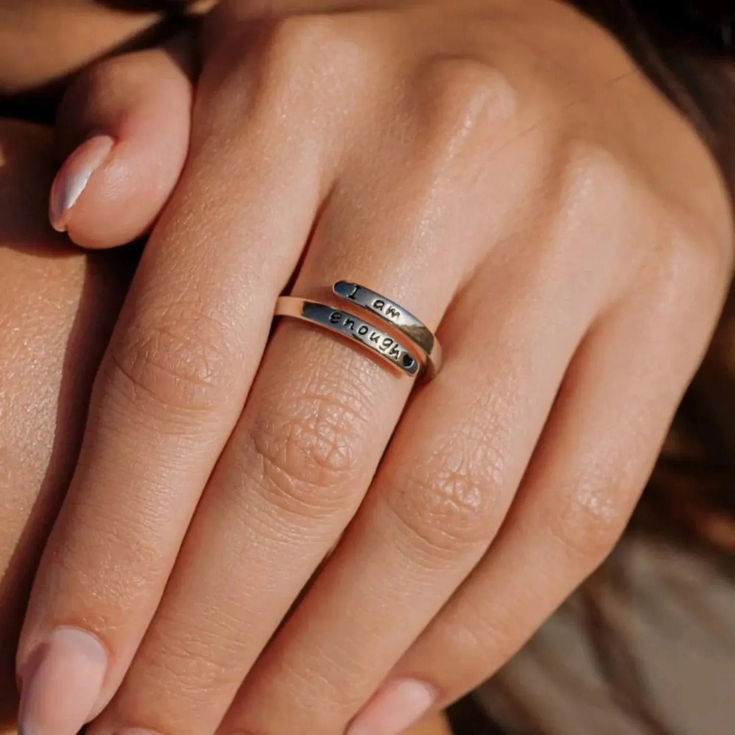 925 Sterling Silver Engraved Bypass Ring Rings - Tophatter Daily Deals