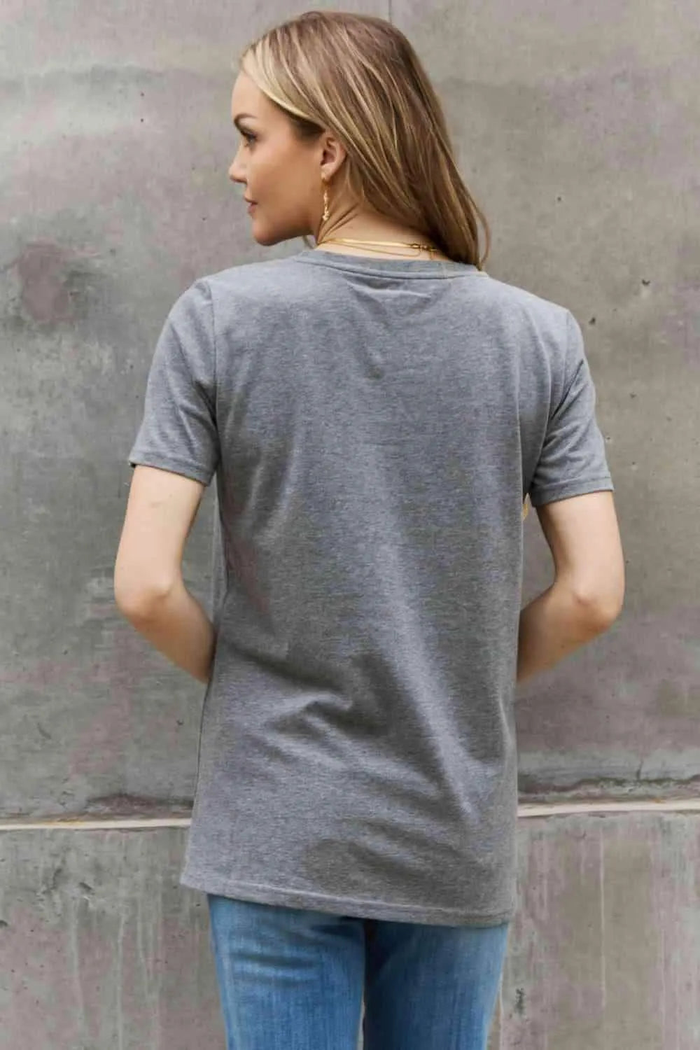 Simply Love Full Size TRUST IN THE UNIVERSE Graphic Cotton Tee Women's T-Shirts - Tophatter Daily Deals
