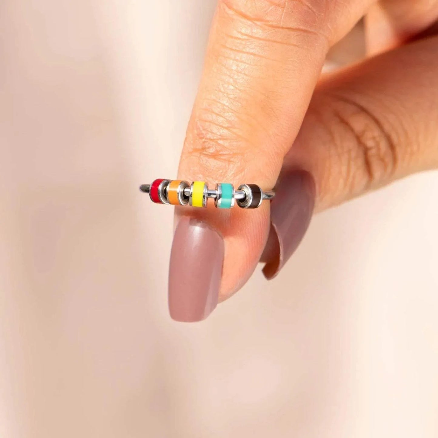 925 Sterling Silver Oil Drip Ring Style C Rings - Tophatter Daily Deals
