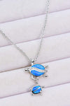 Opal Turtle Pendant Necklace Opal - Tophatter Daily Deals