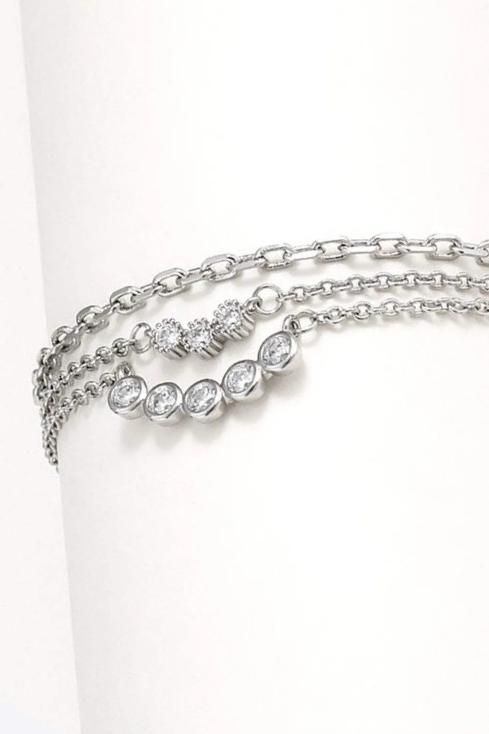 Zircon Layered Bracelet Bracelets - Tophatter Daily Deals