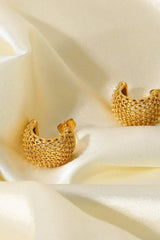 Mesh Half Hoop Earrings Earrings - Tophatter Daily Deals