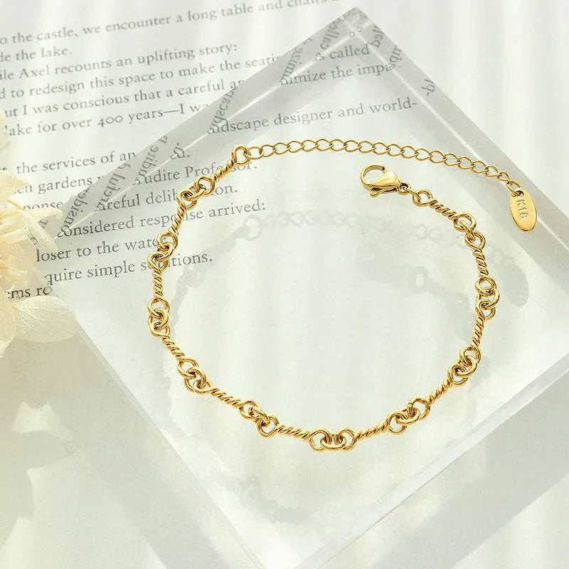 Titanium Steel Link Chain Bracelet Bracelets - Tophatter Daily Deals