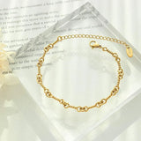 Titanium Steel Link Chain Bracelet Bracelets - Tophatter Daily Deals