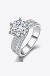 Adored 3 Carat Moissanite Three-Layer Ring Moissanite - Tophatter Daily Deals