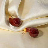 Stainless Steel Dripping Oil Earrings Earrings - Tophatter Daily Deals