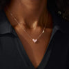 Heart Shape Rose Gold-Plated Pendant Necklace Necklaces - Tophatter Daily Deals