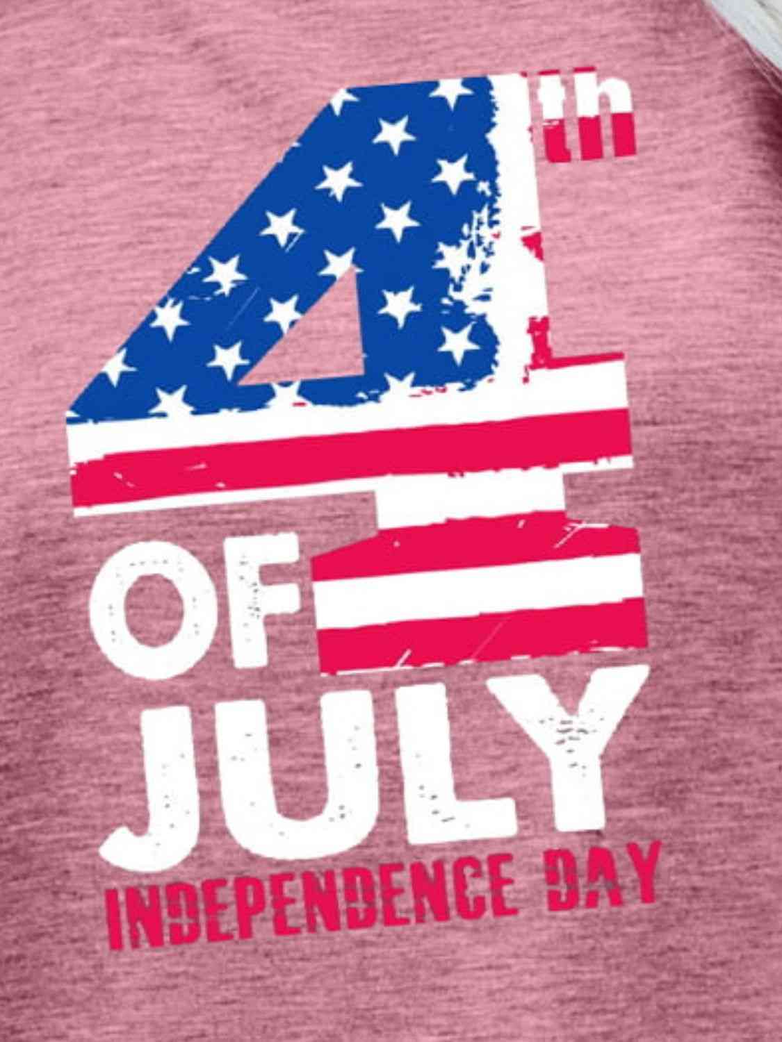 4th OF JULY INDEPENDENCE DAY Graphic Tee Women's T-Shirts - Tophatter Daily Deals