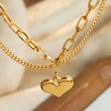 Heart Shape Lobster Closure Chain Bracelet Bracelets - Tophatter Daily Deals