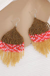 Beaded Dangle Earrings Earrings - Tophatter Daily Deals