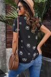 Dandelion Print Round Neck Tee Women's T-Shirts - Tophatter Daily Deals