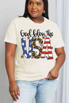 Simply Love Full Size GOD BLESS THE USA Graphic Cotton Tee - Shop Tophatter Deals, Electronics, Fashion, Jewelry, Health, Beauty, Home Decor, Free Shipping