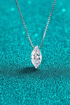 1 Carat Moissanite 925 Sterling Silver Necklace Moissanite - Tophatter Daily Deals