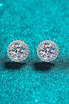 2 Carat Moissanite 925 Sterling Silver Stud Earrings Moissanite - Tophatter Daily Deals