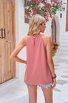 Grecian Neck Sleeveless Top Blouses - Tophatter Daily Deals