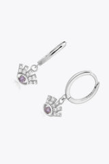925 Sterling Silver Huggie Drop Earrings Earrings - Tophatter Daily Deals