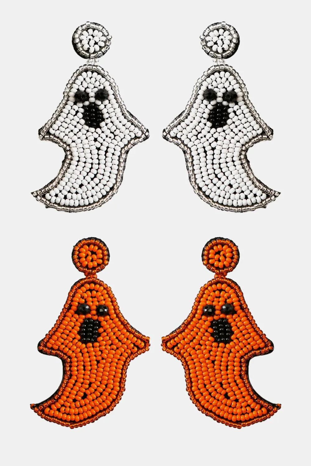 Ghost Shape Beaded Dangle Earrings Earrings - Tophatter Daily Deals