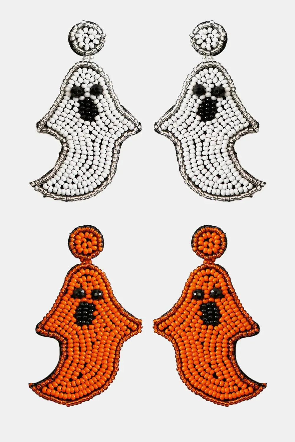 Ghost Shape Beaded Dangle Earrings Earrings - Tophatter Daily Deals