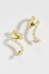 Zircon 925 Sterling Silver Earrings Earrings - Tophatter Daily Deals