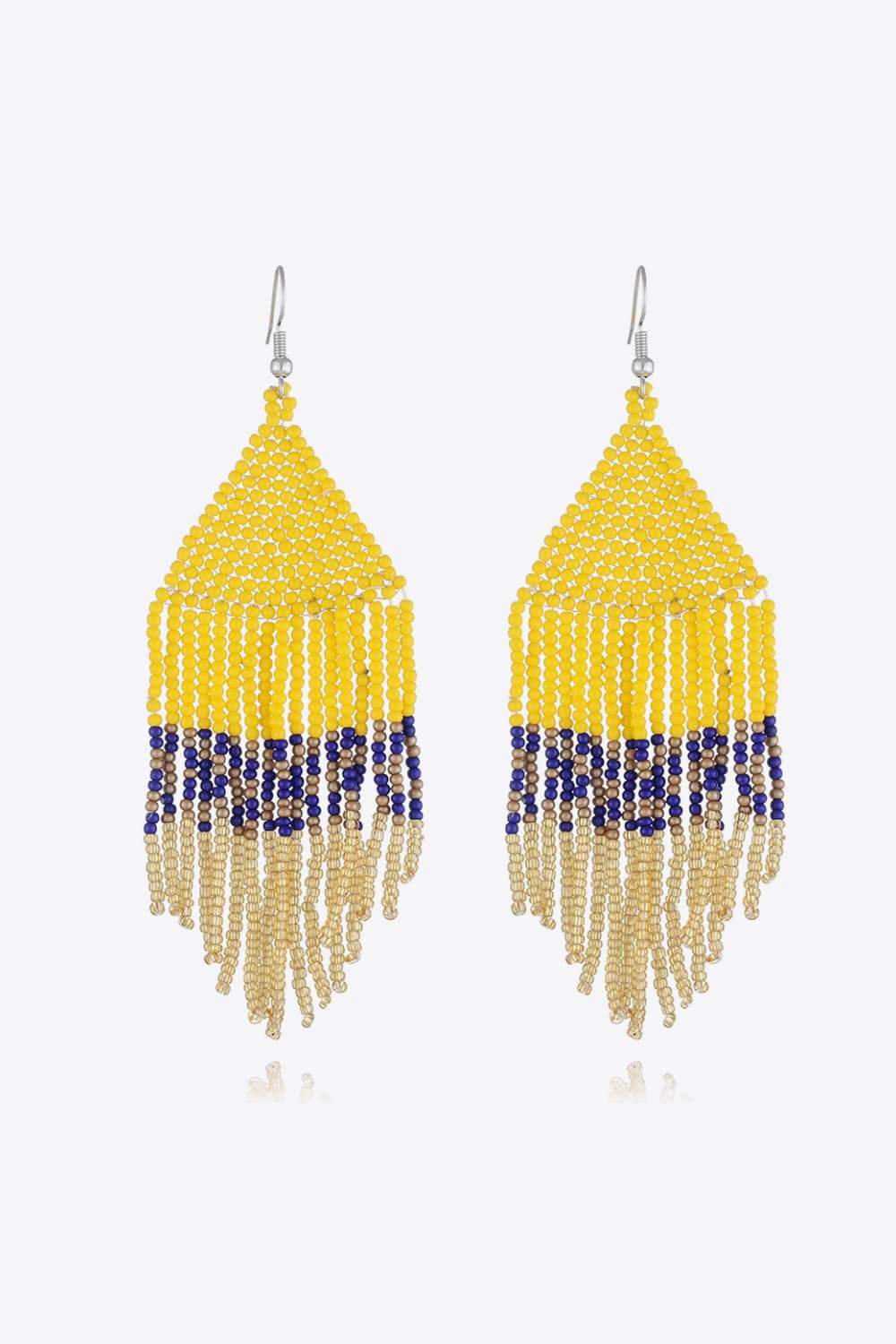 Beaded Dangle Earrings Banana Yellow One Size Earrings - Tophatter Daily Deals