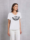 COFFEE BEANS V-Neck Short Sleeve T-Shirt White Women's T-Shirts - Tophatter Daily Deals