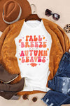 FALL BREEZE AUTUMN LEAVES Graphic T-Shirt Women's T-Shirts - Tophatter Daily Deals