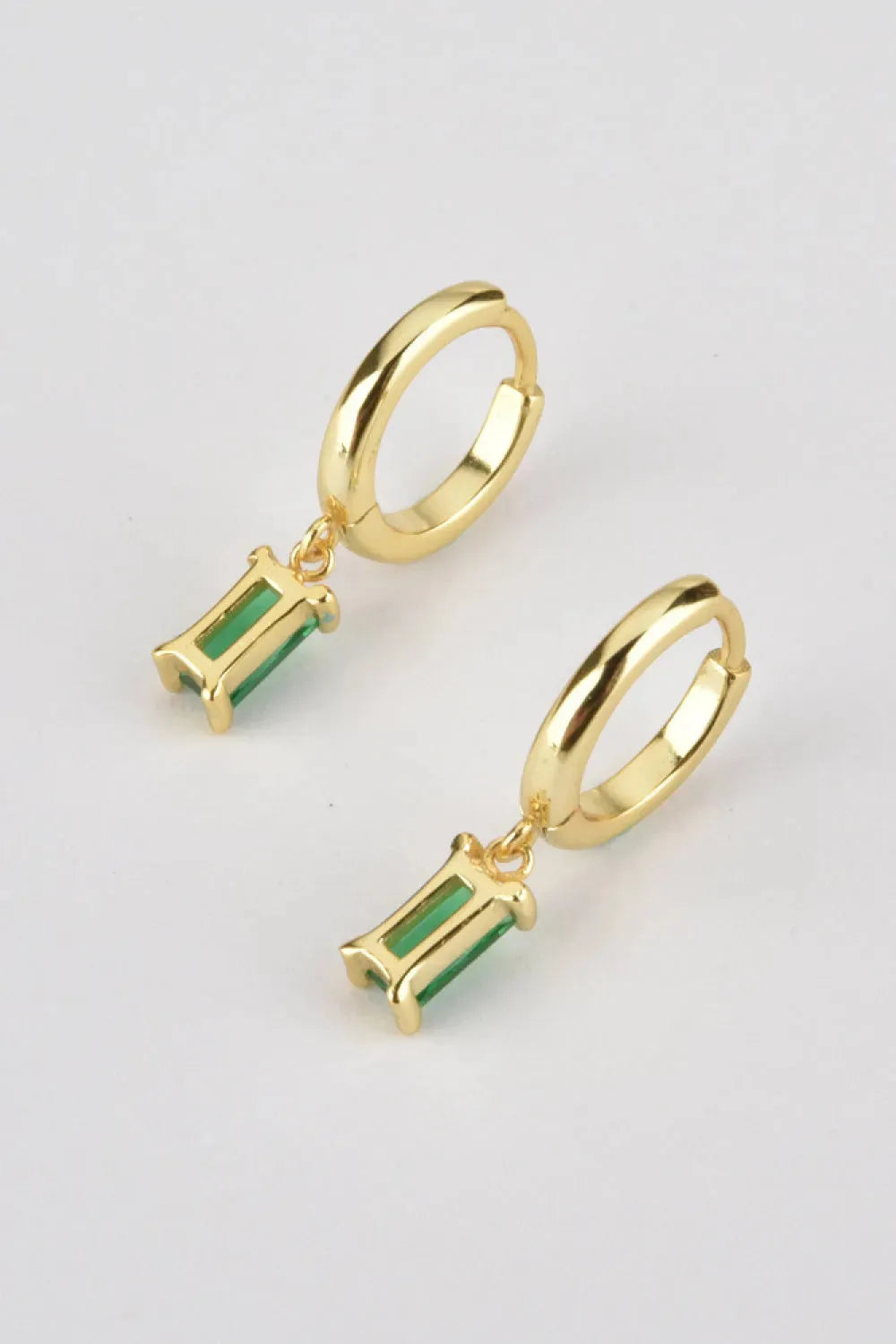 Zircon Huggie Drop Earrings Earrings - Tophatter Daily Deals