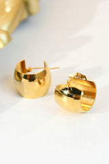 18K Gold Plated C-Hoop Earrings Earrings - Tophatter Daily Deals