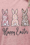 HAPPY EASTER Graphic Short Sleeve Tee Women's T-Shirts - Tophatter Daily Deals