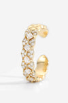 Inlaid Zircon 18K Gold-Plated Open Ring Rings - Tophatter Daily Deals