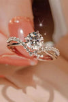 Bold Beauty 1 Carat Moissanite Heart-Shaped Ring Moissanite - Tophatter Daily Deals