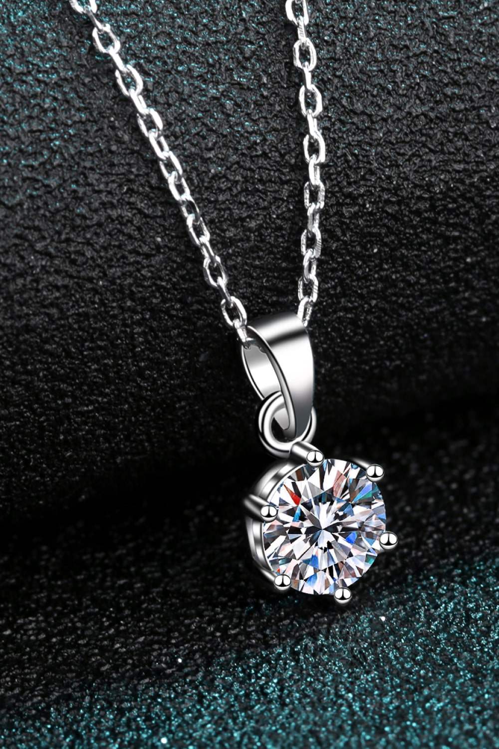 Adored Get What You Need Moissanite Pendant Necklace Moissanite - Tophatter Daily Deals