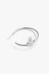 Pearl C-Hoop Earrings Earrings - Tophatter Daily Deals