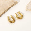 Twisted Hoop Earrings Earrings - Tophatter Daily Deals