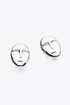 Figure Stud Earrings Silver One Size Earrings - Tophatter Daily Deals