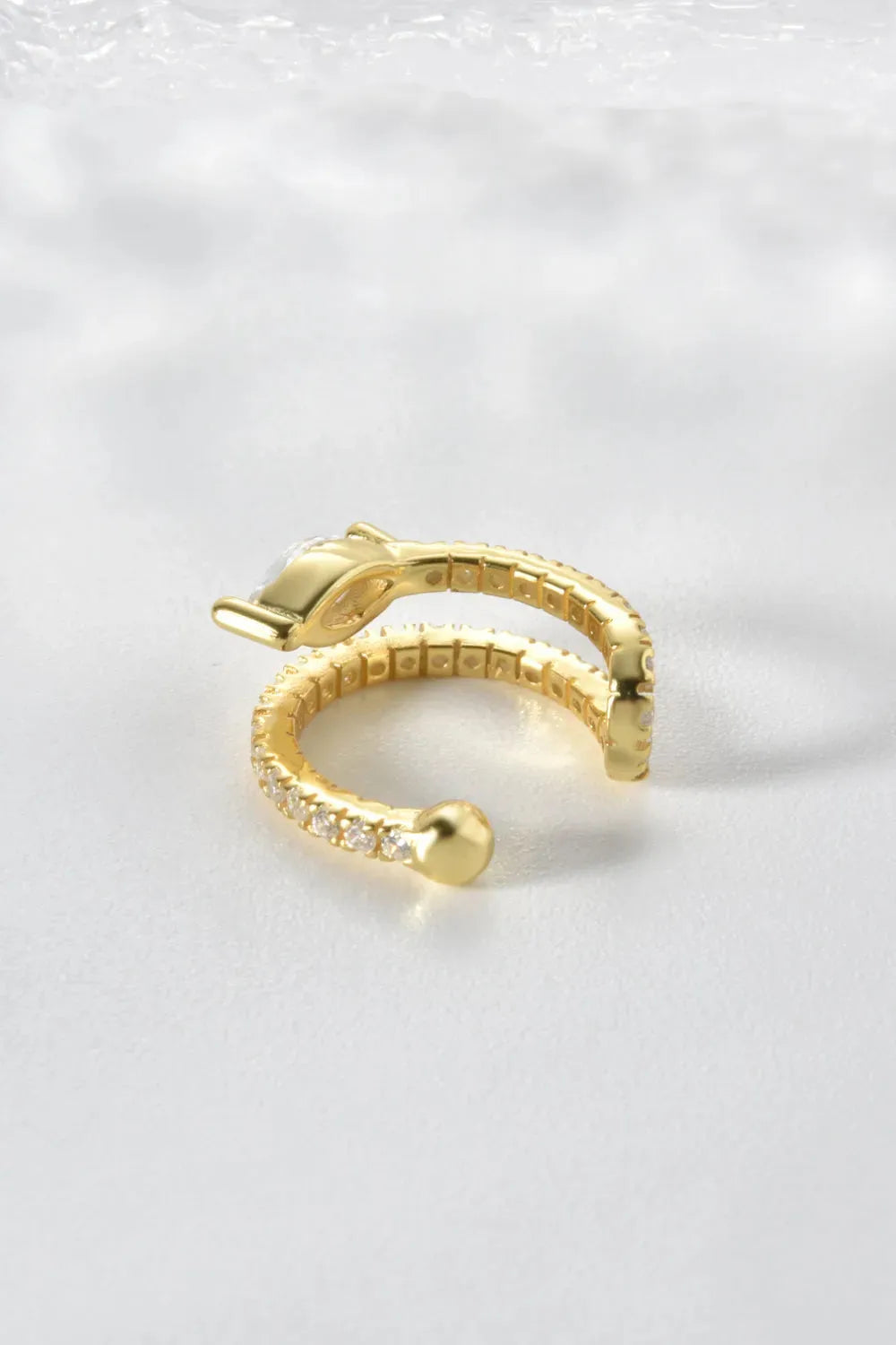 Inlaid Zircon Single Cuff Earring Earrings - Tophatter Daily Deals