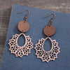 Geometric Cutout Dangle Earrings Earrings - Tophatter Daily Deals